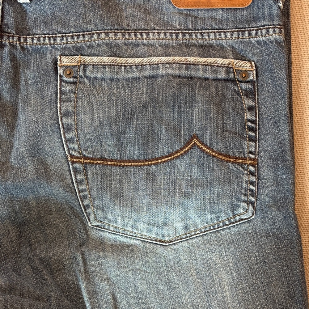 Buffalo David Bitton Relaxed Fit Blue Jeans 42W 34L - Picture 7 of 7